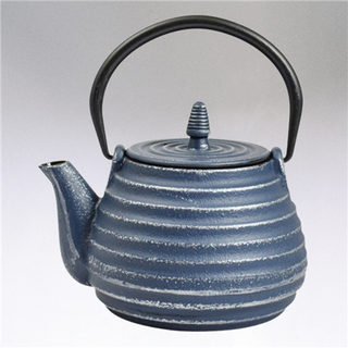 Tebie Classic Teapot, Blue/Silver - La Cuisine