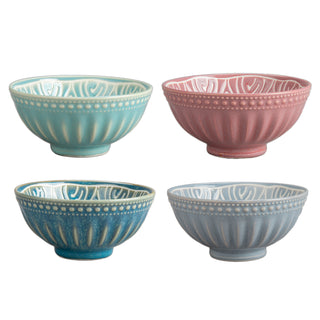 Sheridan Bowls, Natural Assorted Colors - Set/4 - La Cuisine