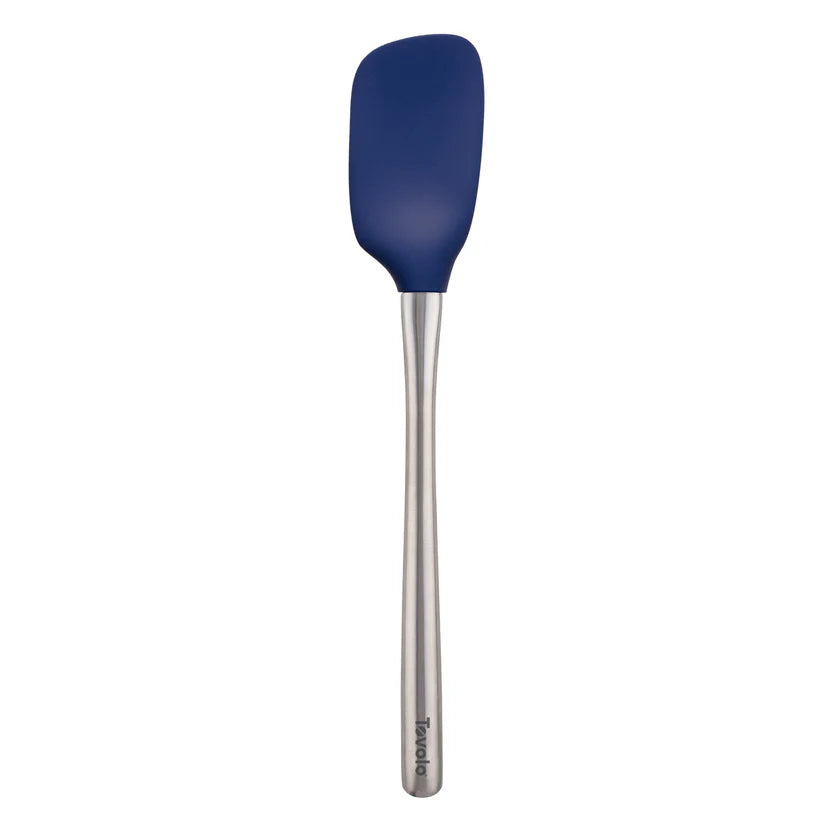 Flex-Core Silicone and Stainless Steel Spoonula - Deep Indigo – La Cuisine