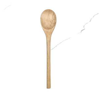 12" Maple Wooden Oval Spoon - Kitchen Utensil