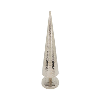 Two-Tone Tree Figurine: Silver / 19"