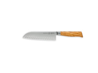 Oliva Elite Kullenschliff Santoku Knife - 7" - La Cuisine