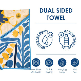 Golden - Dual Sided Hand Towels - Microfiber Kitchen Towels - La Cuisine