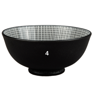 Bellissimo Bowls, Black & White Assorted - Sold Individually