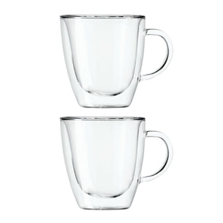 Borosilicate Double Wall Espresso Cups, Set/2 - La Cuisine