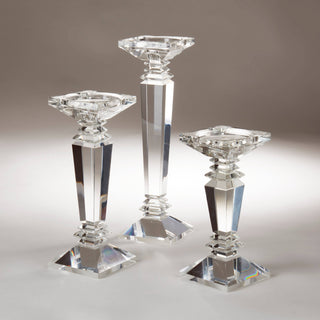 Crystal Cascade Candle Pillar Holder