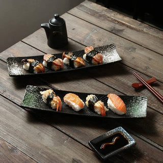 Minimalist Sushi Plates: Blue