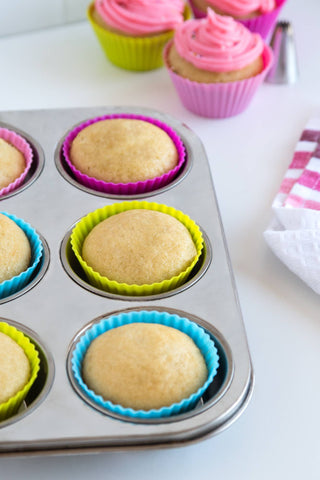 Bakelicious Silicone Cupcake Liners, Set/12 - La Cuisine