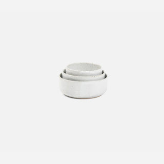 Marcus Nesting Bowl, White Salt Glaze, (Set of 3) - La Cuisine