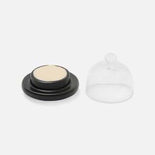 Marcus Round Butter Dish, Black Glaze - La Cuisine