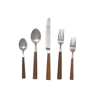 Micah Maple/Stainless Steel Flatware Set (Special Order Only) - La Cuisine