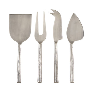 Stainless Steel Cheese Set - Silver, Set/4