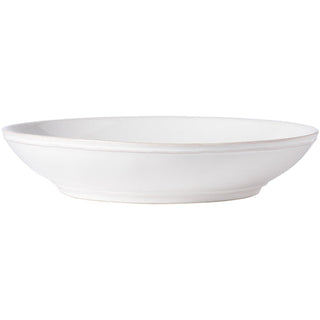 Fontana Low Serving Bowl, White