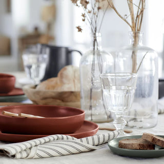Costa Nova Pacifica bread and appetizer plate with artichoke design, ceramic dinnerware featuring a green and white pattern.