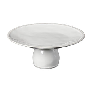 Fontana Footed Plate, White