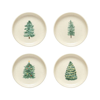 Pacifica Christmas Tree Appetizer Plates, Set/4 - La Cuisine