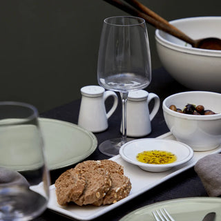 Costa Nova Friso 5-inch fruit bowl from the 2201 dinnerware collection, featuring a colorful fruit design and smooth ceramic finish.