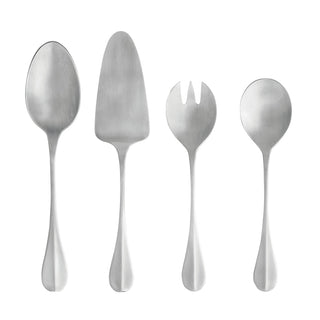 Hostess Serving Brushed Flatware Nau, Set/4 - La Cuisine