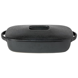 Boutique Rectangular Covered Baker, Carbon Black