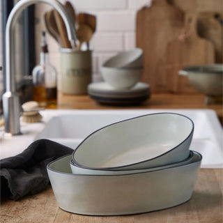 Oval Baker, Stacked Organic - Salt