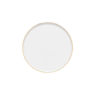 Resonance Salad/Dessert Plate 9" White-Gold - La Cuisine