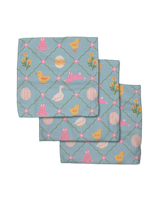 Easter Critters Dishcloth, Set/3 - La Cuisine