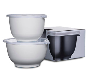 Black Margrethe Bowl Set/2L & 3L bowls & lids