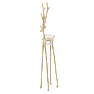 Reindeer Votive Holder: Gold / 20"