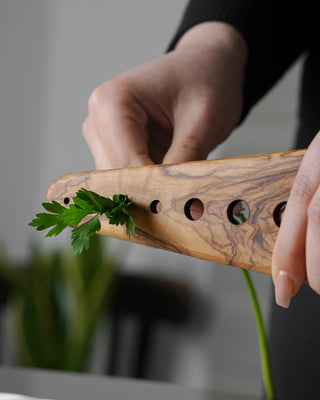 Handmade Olive Wood Herb Stripper