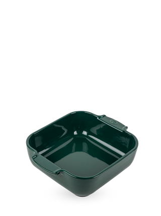 Ceramic Square Baking Dish in Forest Green, 21cm - La Cuisine