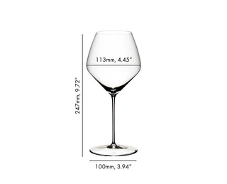 Veloce Pinot Noir Wine Glass Set/4