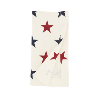 Red & Blue Star Napkins, Set/4 - La Cuisine