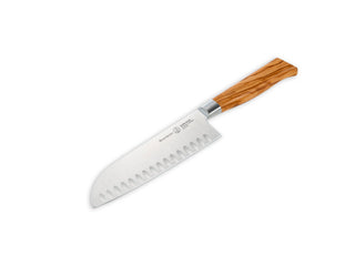 Oliva Elite Kullenschliff Santoku Knife - 7" - La Cuisine