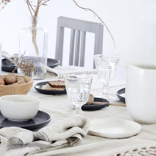 Set of six Costa Nova Pacifica salt bread/appetizer plates from the 2201 dinnerware collection, featuring a stylish design in a box.