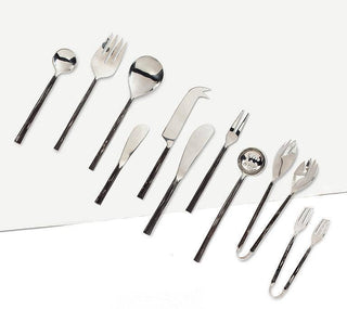 Rustic Blk Salad Tongs-10"L - La Cuisine