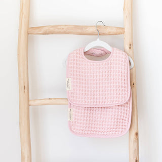 Reversible Bib + Burp Set Blush: Pink