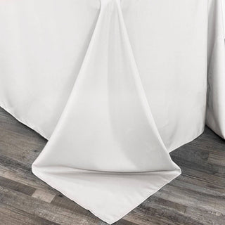 90 x 156" Polyester Tablecloth White