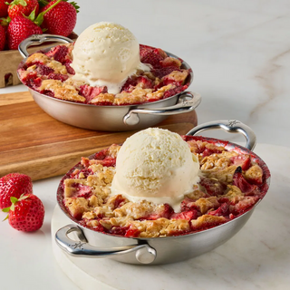 Provisions Stainless Steel 13oz Oval Au Gratin Set/2, Small - La Cuisine