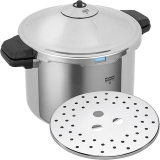 Duromatic Family Style Pressure Cooker Stockpot 12 Quart, Stainless - La Cuisine