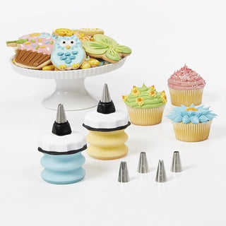 Baker's 8 Piece Silicone Decorating Bottle Kit - Black