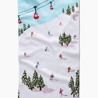 Winter Skiing Trip Tea Towel - La Cuisine