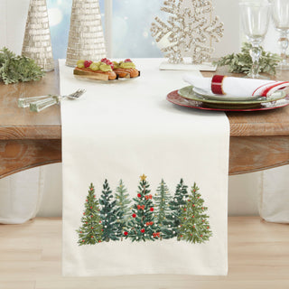 Christmas Tree Design Table Runner - Multi