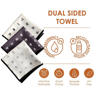 Plaid - Dual Sided Dishcloth - Wash Cloth - Mini Towels - La Cuisine