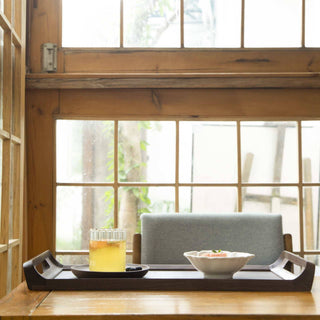 Gohobi Black Walnut Solid Wood Tea Tray - La Cuisine