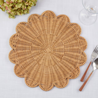 Rattan Charger Placemats - Rust Set/4 - La Cuisine
