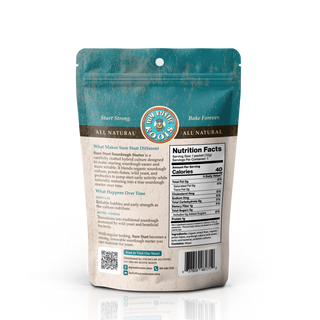 Sure Start Sourdough Starter Culture by My Rustic Roots in 12g freeze-dried packet, specialty food tool for baking sourdough bread.