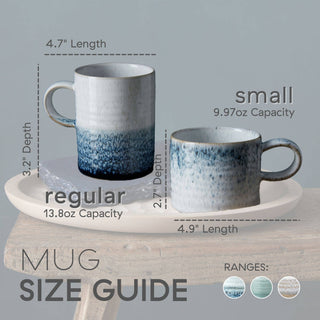 Kiln Blue Small Ridged Mug - La Cuisine