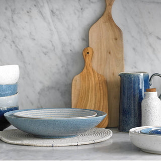 Studio Blue Chalk Medium Ridged Bowl