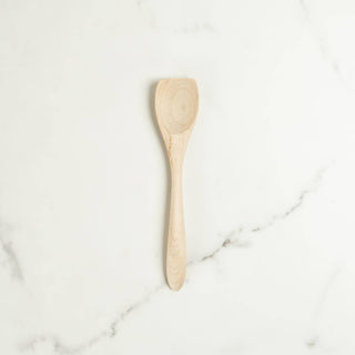 6" Maple Wood Flathead Spoon - Flatware & Serveware