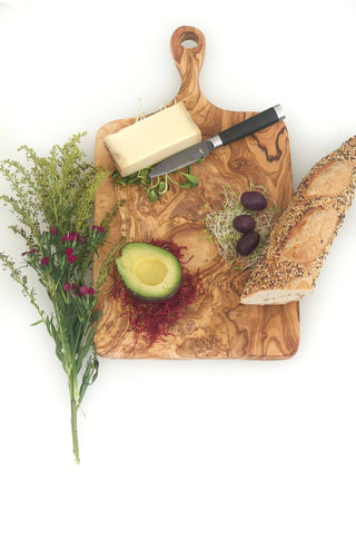Olive Wood Rectangular Cutting Board - La Cuisine